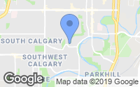 Map of Cliff Bungalow, AB