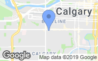 Map of Cliff Bungalow, AB
