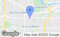 Map of Cliff Bungalow, AB