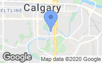 Map of Cliff Bungalow, AB