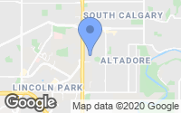 Map of Cliff Bungalow, AB